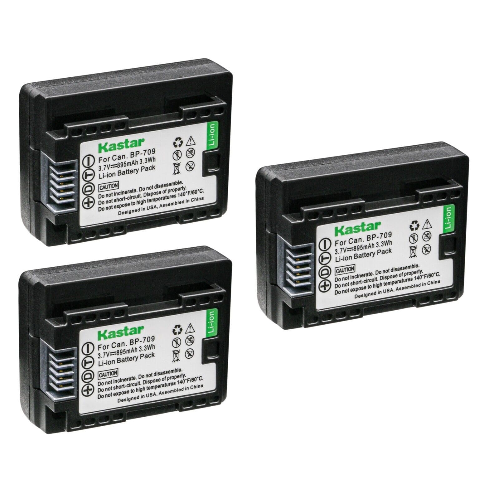Amazon.com : Kastar BP-709 Battery 3-Pack Replacement for Canon